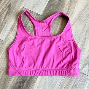 Kari Traa Sports Bra Racerback Size S Fuchsia Pink